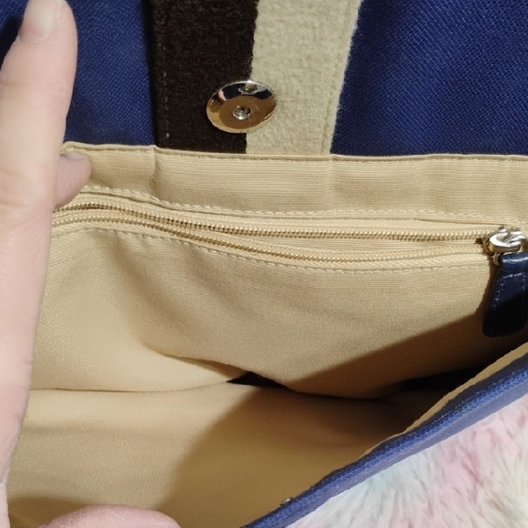 SALE! Authentic Coach Large Canvas & Leather Trim Messenger Bag W Hangtag - Picture 6 of 16